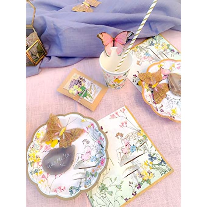 TRULY FAIRY AND BUTTERFLY PAPER NAPKINS 20 PACK, 33 CM X 33 CM SIZE - Image 3